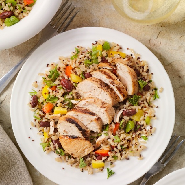 Bananenreissalat mit Poulet
